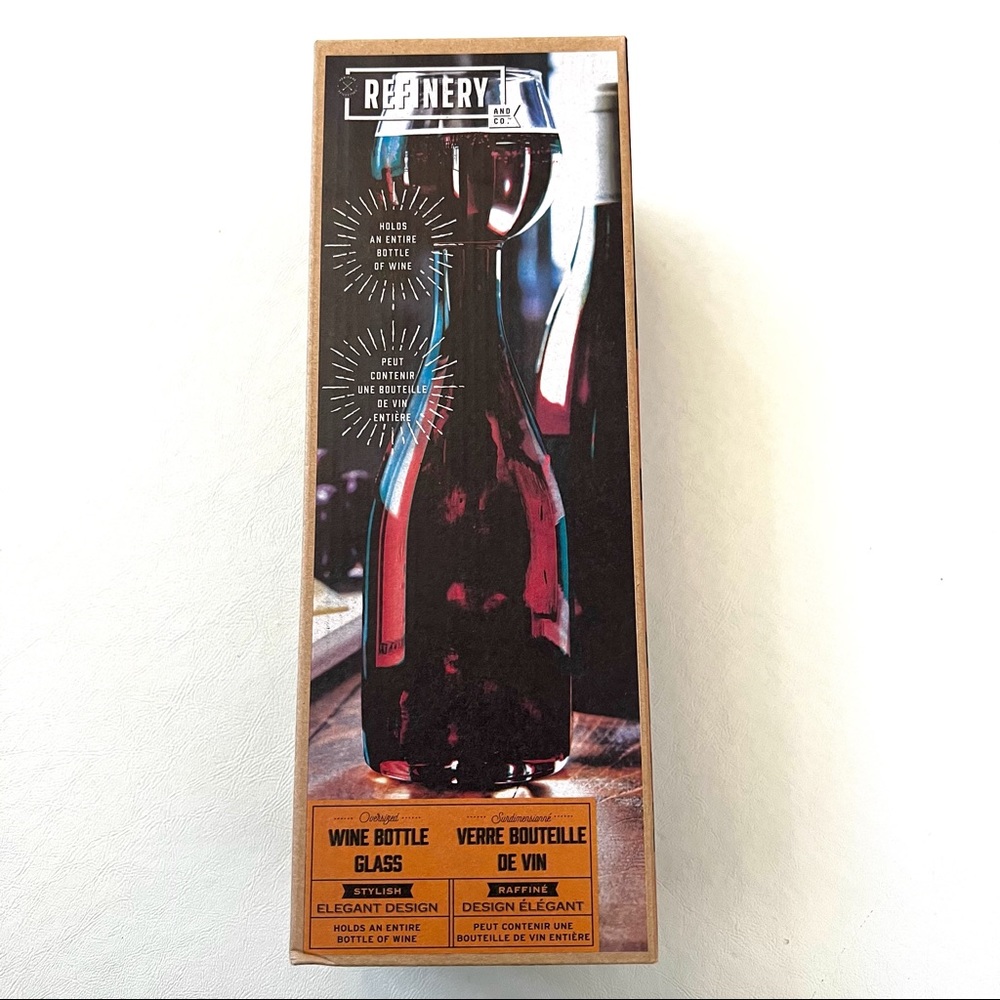 Refinery Wine Bottle Glass NWT NIB B#25
